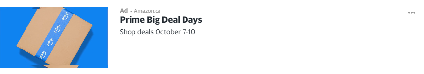 Amazon.ca campaigns first seen Sep 2025.