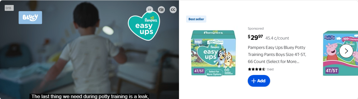 Pampers campaigns first seen Jun 2025.