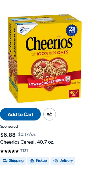 Cheerios campaigns first seen Jan 2026.