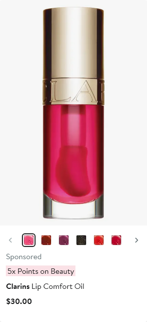 Clarins USA campaigns first seen Apr 2025.