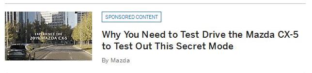 Mazda USA campaigns first seen Dec 2020.