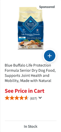 Blue Buffalo Life Protection Formula Dog Food campaigns first seen Oct 2025.