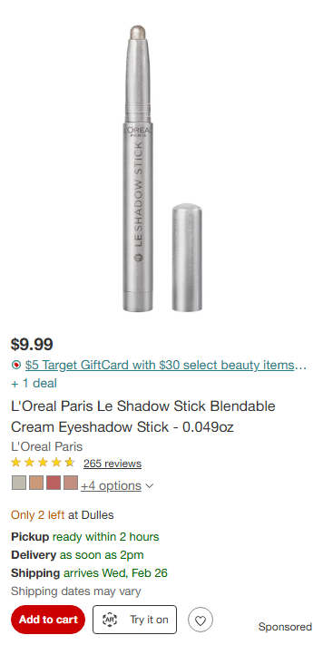 L'Oreal Paris Makeup campaigns first seen Feb 2025.