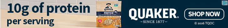 Quaker Oats campaigns first seen Feb 2026.
