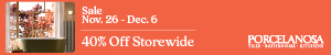 Porcelanosa USA campaigns first seen Oct 2025.