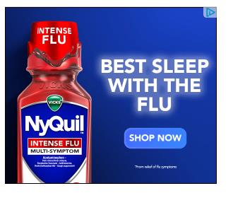 Vicks NyQuil campaigns first seen Sep 2025.