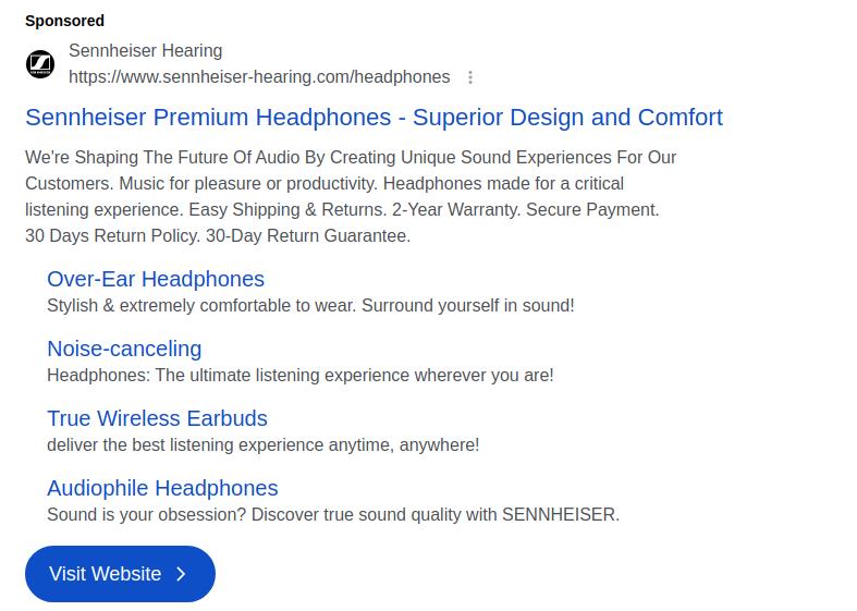 Sennheiser Electronic GmbH & Co. KG campaigns first seen Mar 2025.