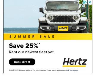 The Hertz campaigns first seen May 2025.