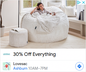 Lovesac campaigns first seen Jan 2025.
