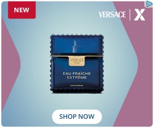 Versace Fragrances campaigns first seen Sep 2025.