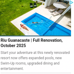 Riu Hotels and Resorts campaigns first seen Oct 2025.