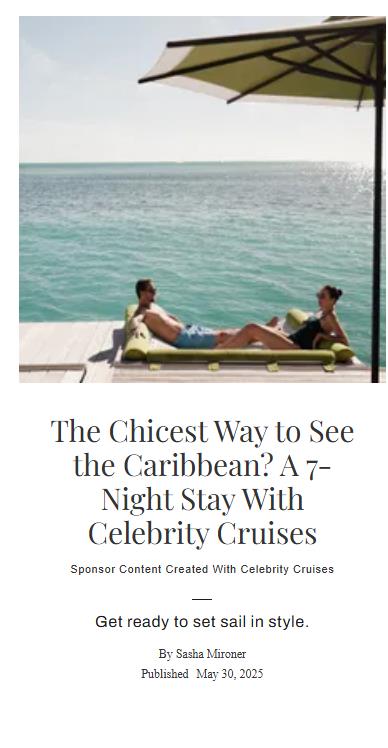 Celebrity Cruises campaigns first seen Jan 2026.
