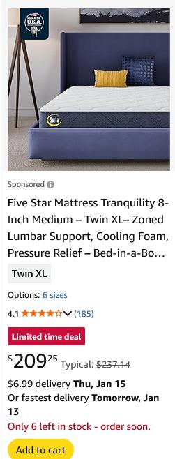 Serta Simmons Bedding campaigns first seen Jan 2026.