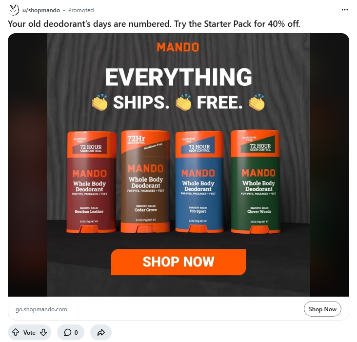 Sundial Brands campaigns first seen Mar 2026.