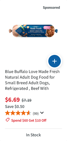 Blue Buffalo campaigns first seen Oct 2025.