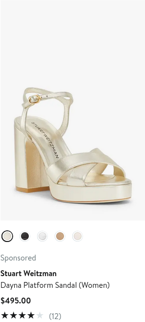 Stuart Weitzman campaigns first seen Jan 2025.