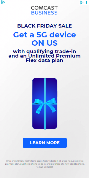 Comcast Business campaigns first seen Nov 2025.