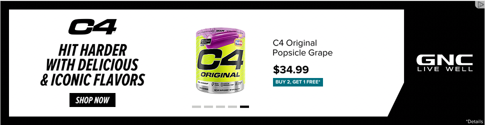 GNC General Nutrition campaigns first seen Jan 2025.