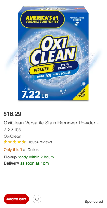 OxiClean campaigns first seen Apr 2025.