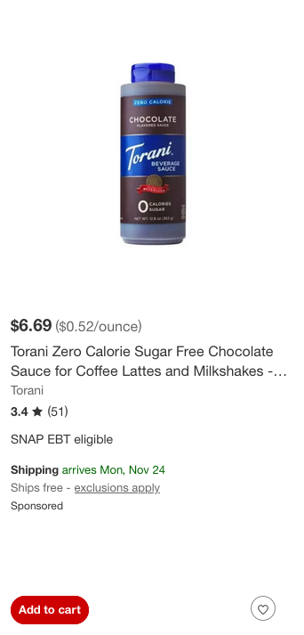 Torani campaigns first seen Nov 2025.