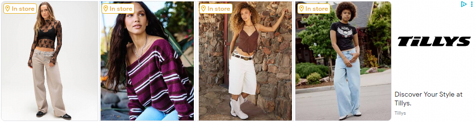 World Of Jeans & Tops campaigns first seen Sep 2025.