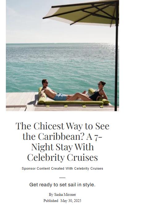 Celebrity Cruises campaigns first seen Jan 2026.