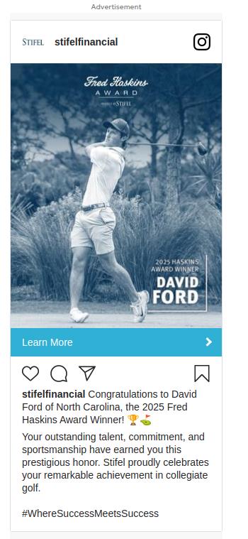 Stifel Financial campaigns first seen May 2025.