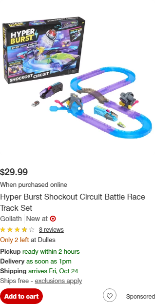 Goliath Games campaigns first seen Oct 2025.