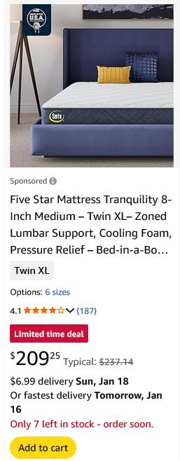 Serta Simmons Bedding campaigns first seen Jan 2026.