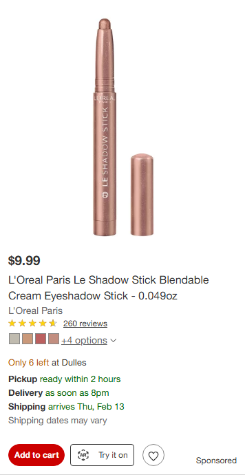 L'Oreal Paris Makeup campaigns first seen Feb 2025.