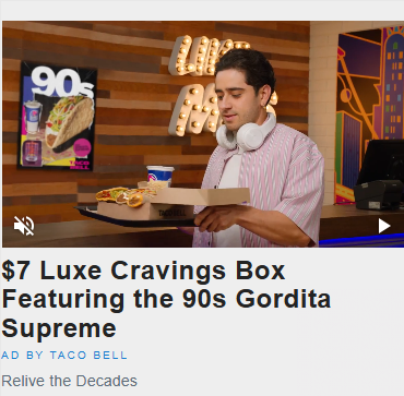 Taco Bell campaigns first seen Dec 2024.