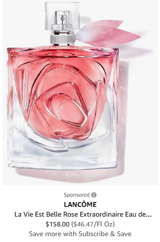 Lancome Paris La Vie Est Belle Collection campaigns first seen Nov 2024.