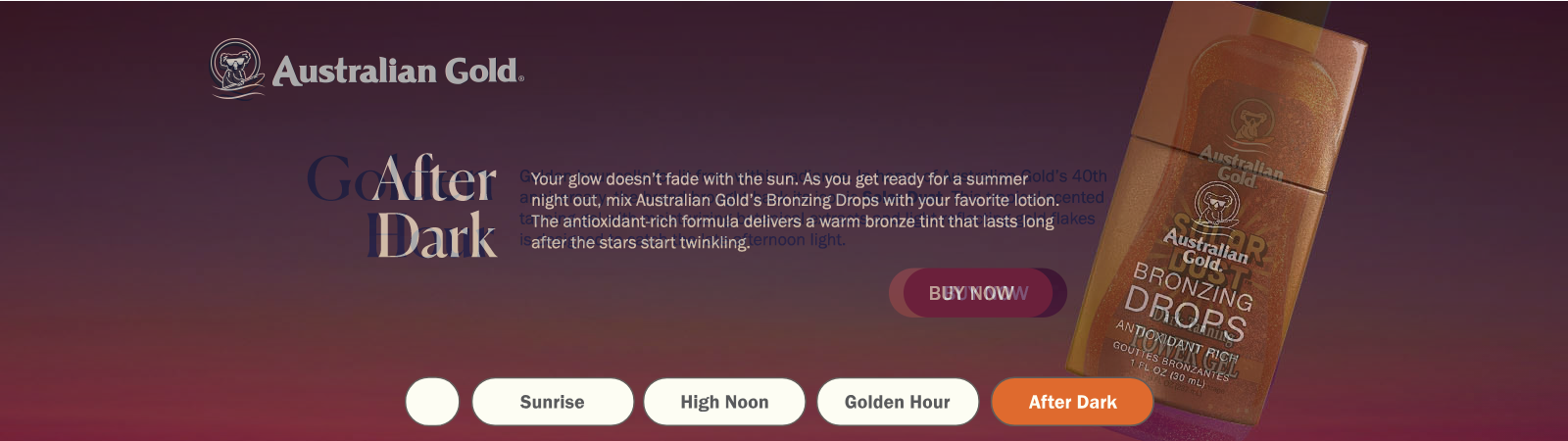 Australian Gold campaigns first seen Apr 2026.