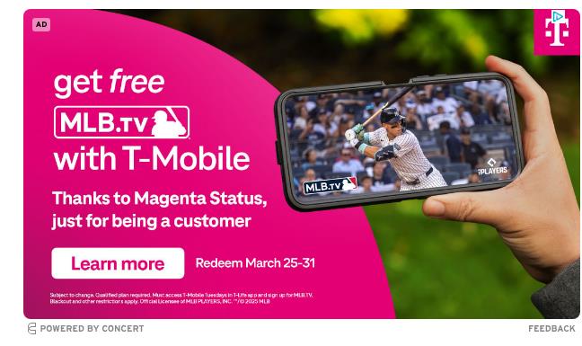 T-Mobile campaigns first seen Mar 2025.