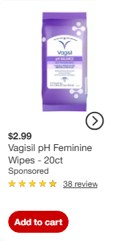 Vagisil campaigns first seen May 2025.