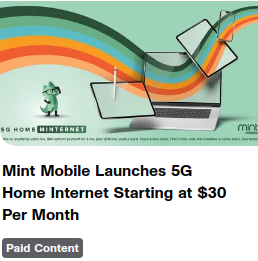 Mint Mobile campaigns first seen Oct 2025.