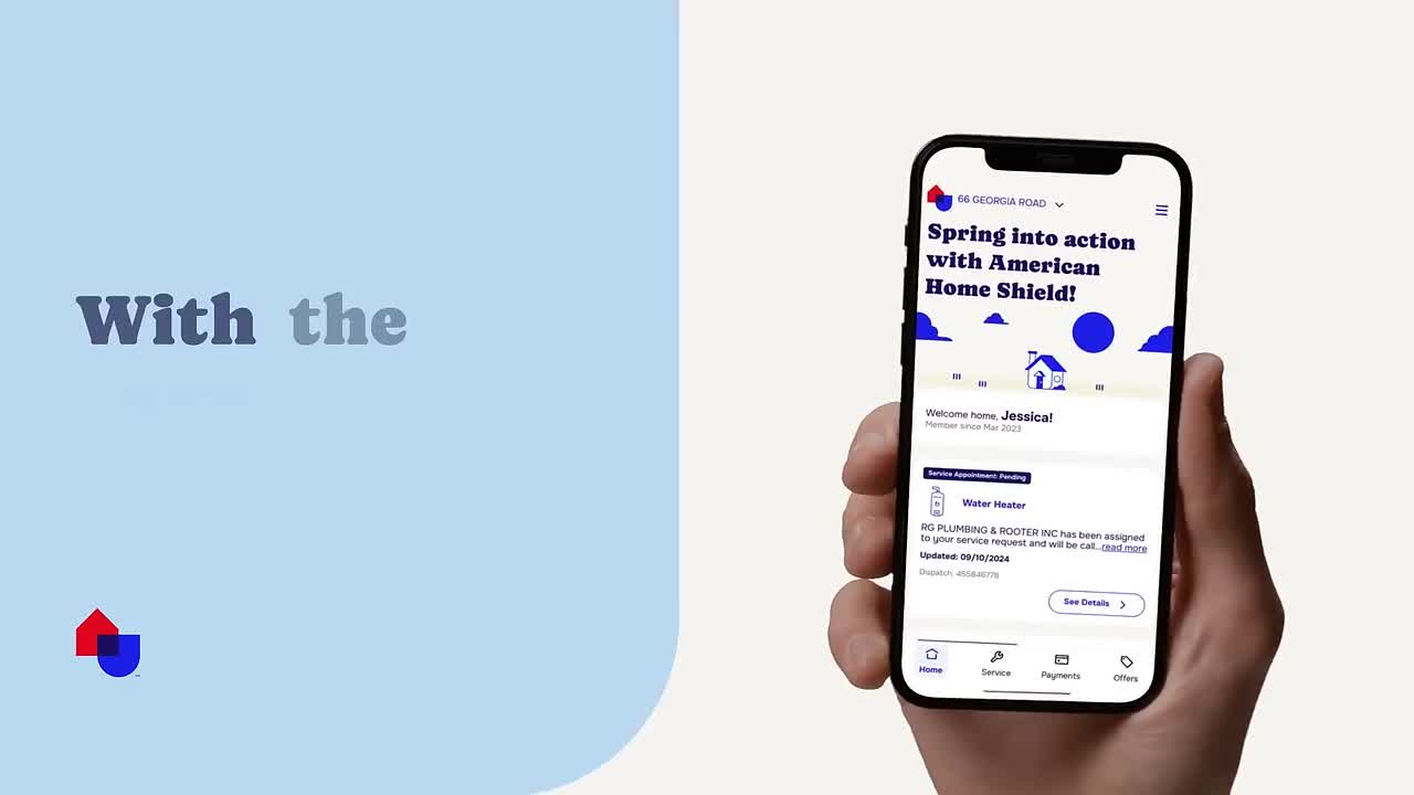 American Home Shield campaigns first seen Jan 2025.