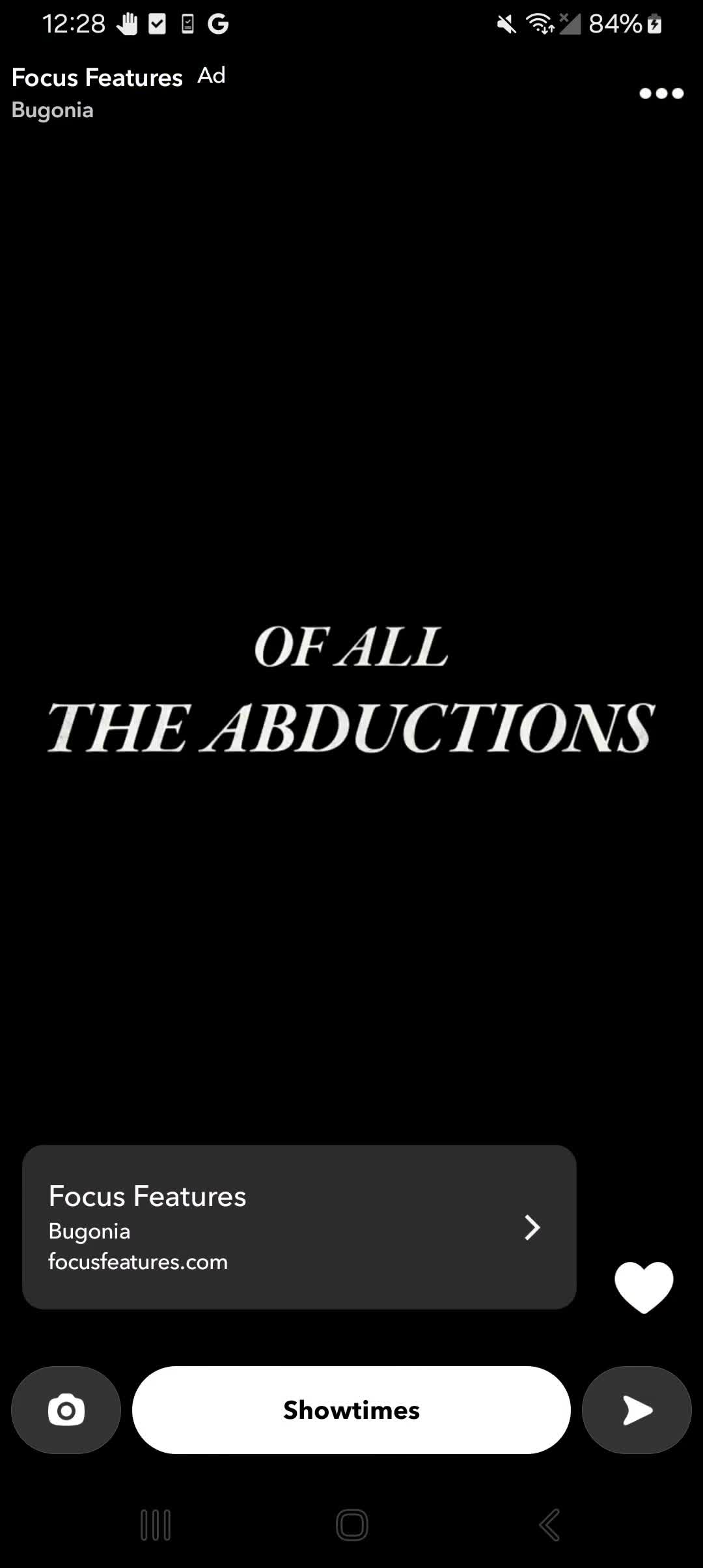 Focus Features campaigns first seen Oct 2025.