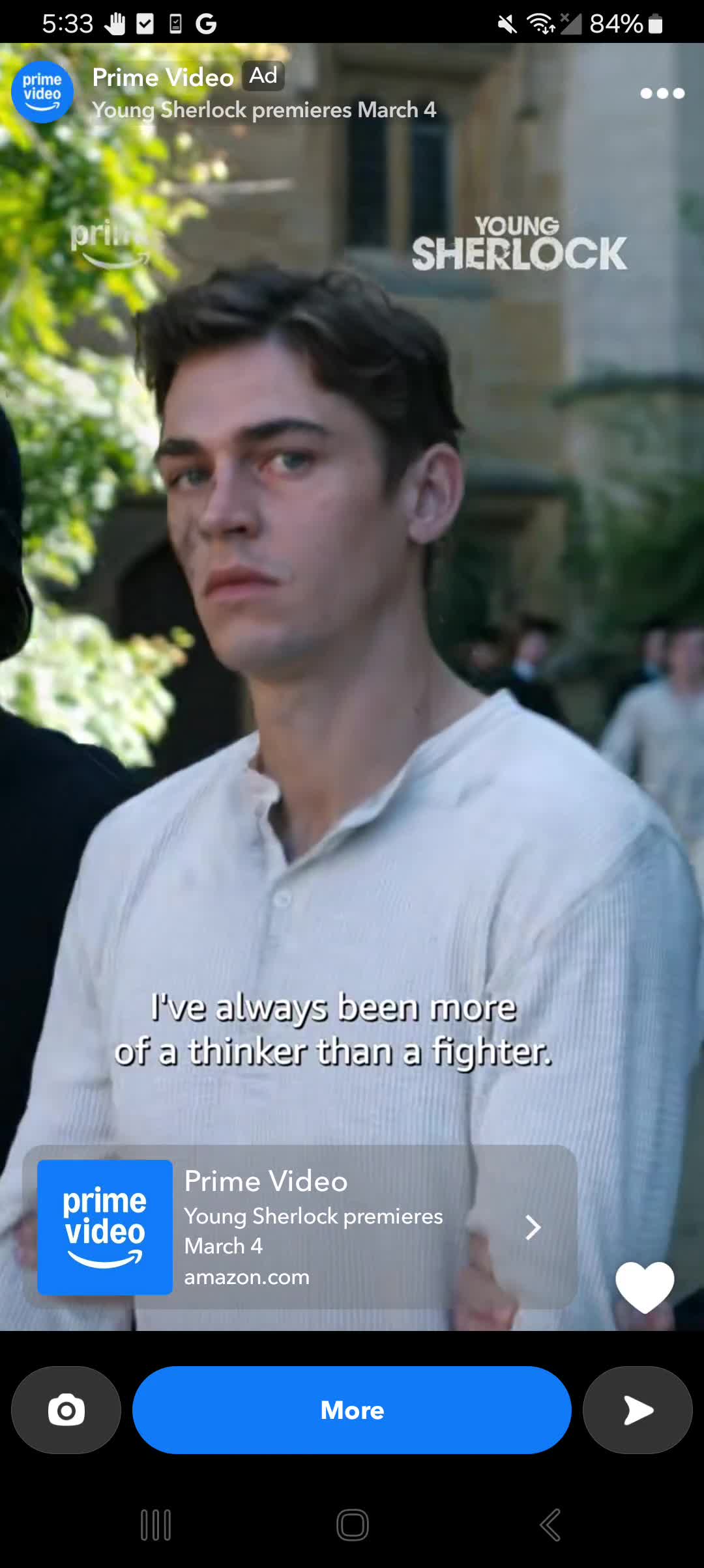 Amazon Prime Video campaigns first seen Feb 2026.