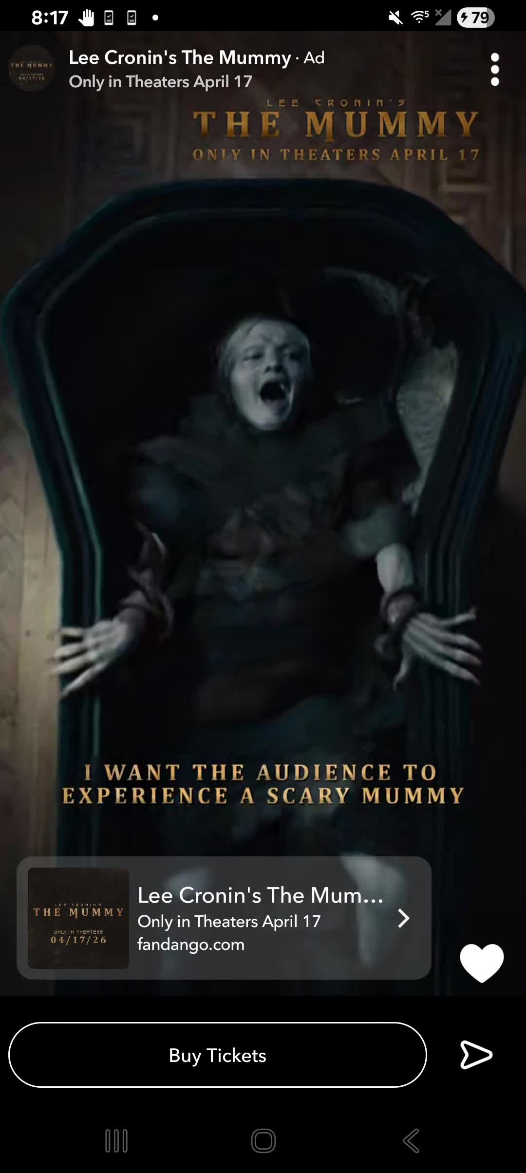 Warner Bros. Entertainment campaigns first seen Apr 2026.