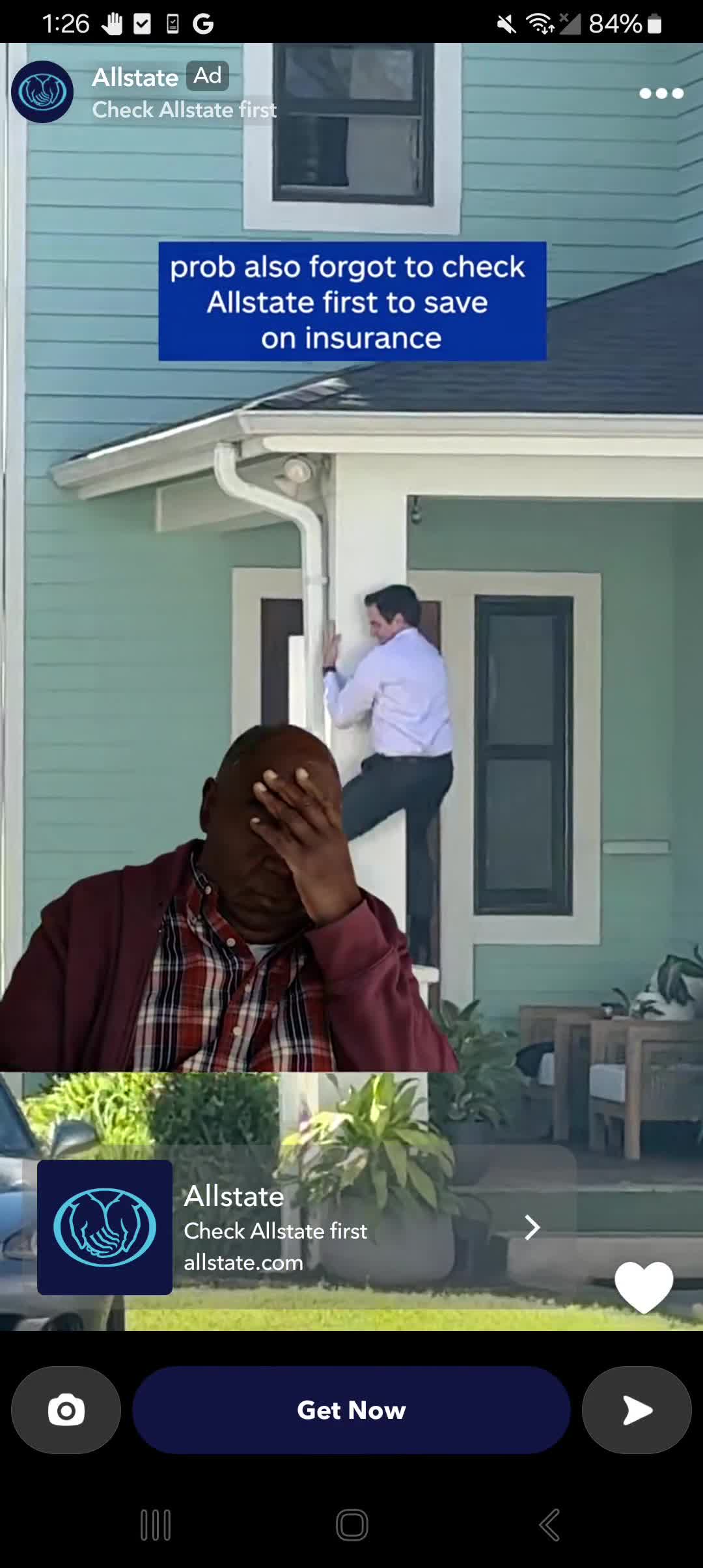 The Allstate campaigns first seen Jan 2026.