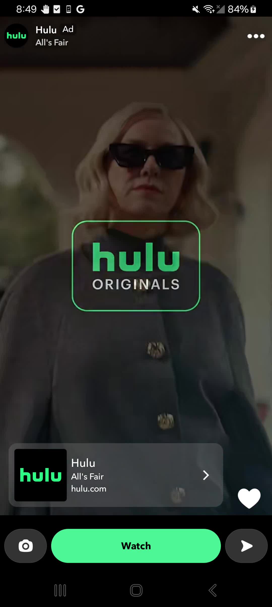 Hulu campaigns first seen Nov 2025.
