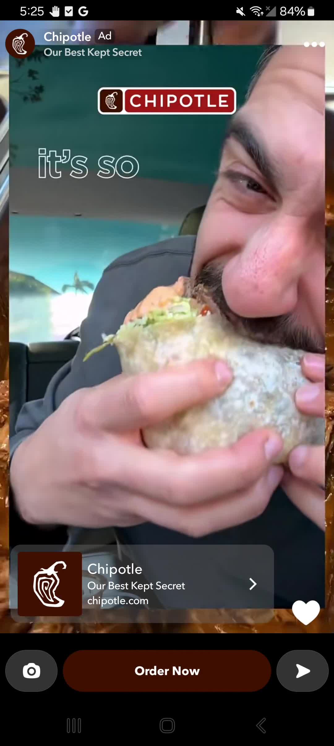 Chipotle campaigns first seen Feb 2025.