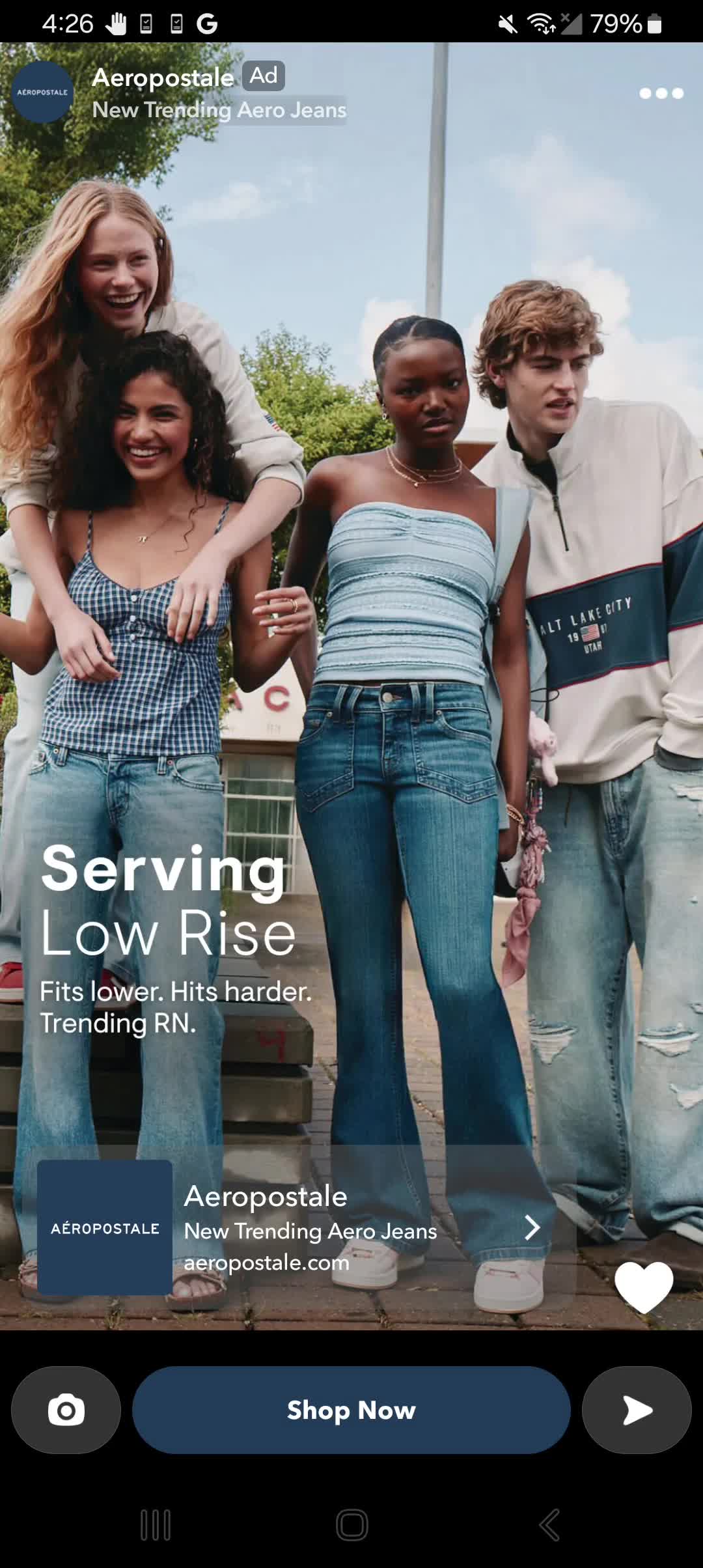 Aeropostale campaigns first seen Jul 2025.