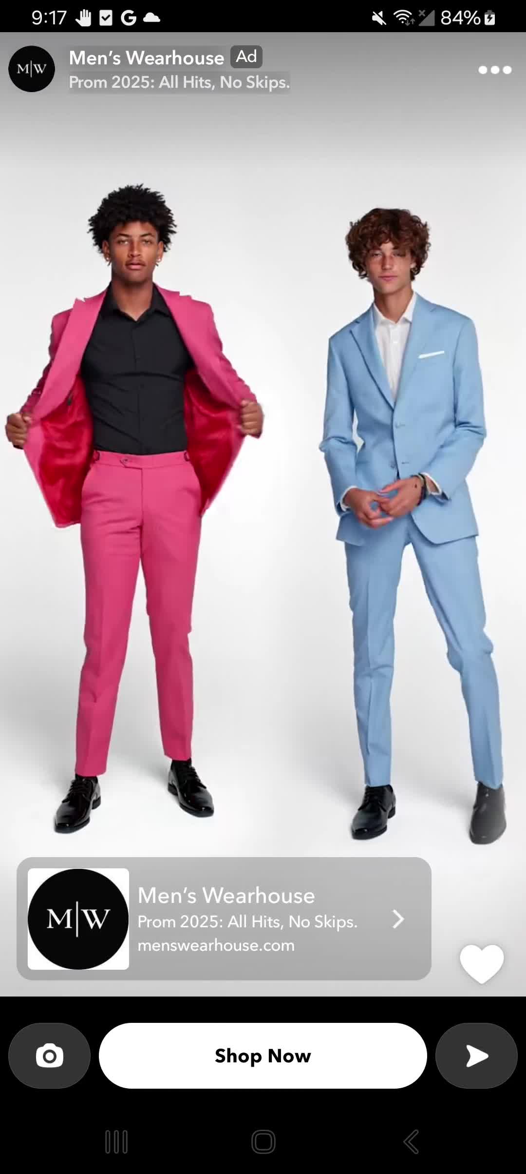 The Men's Wearhouse campaigns first seen Feb 2025.