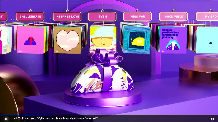 Taco Bell campaigns first seen Oct 2020.