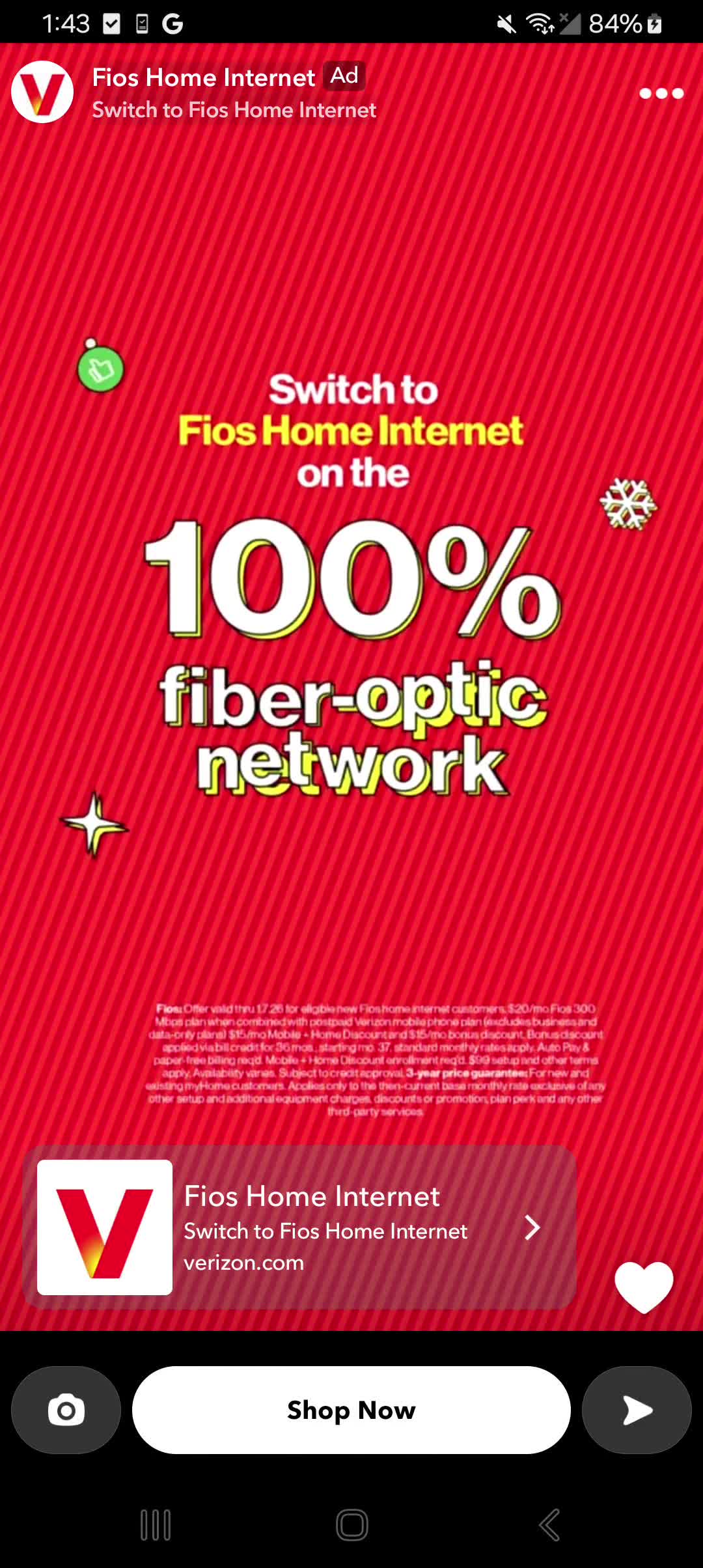 Verizon Communications campaigns first seen Dec 2025.