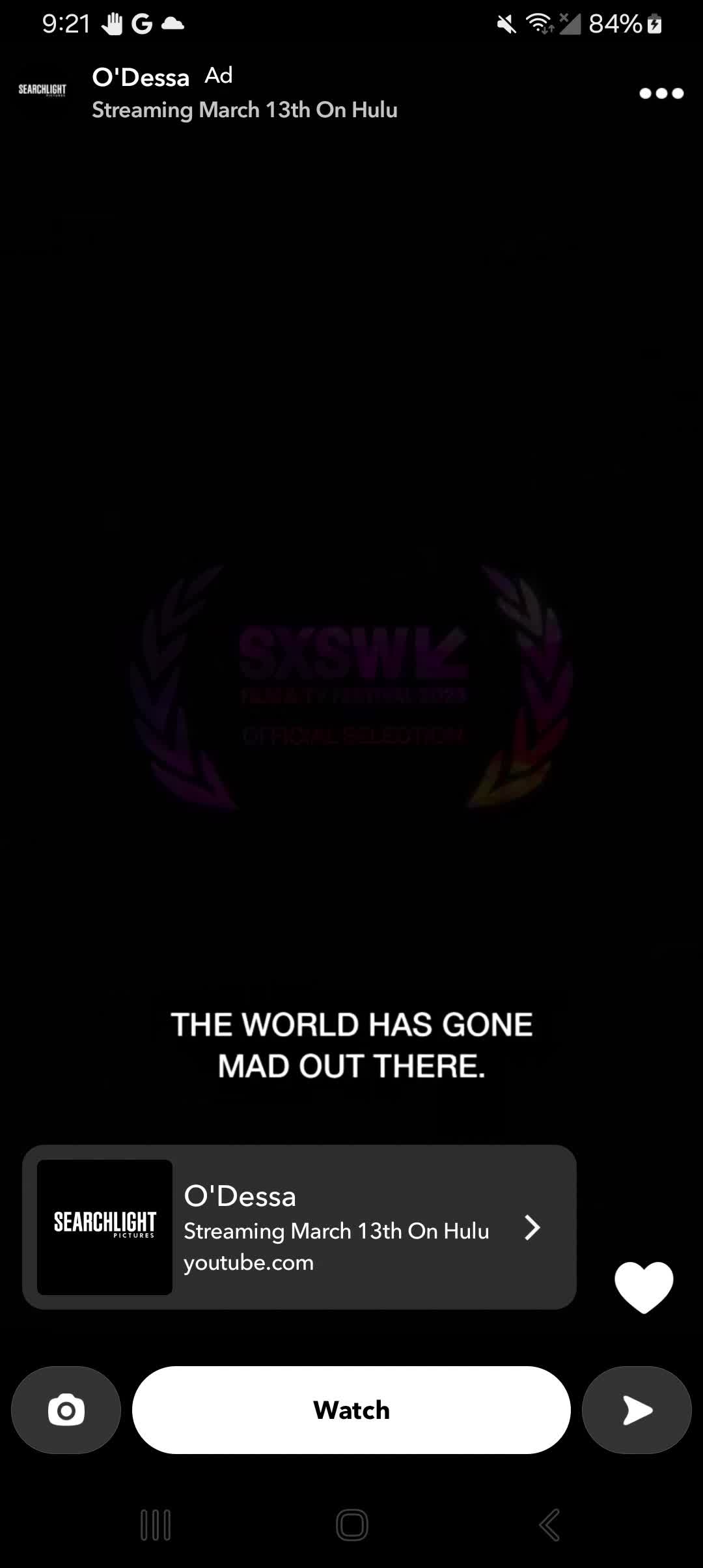 Searchlight Pictures campaigns first seen Feb 2025.