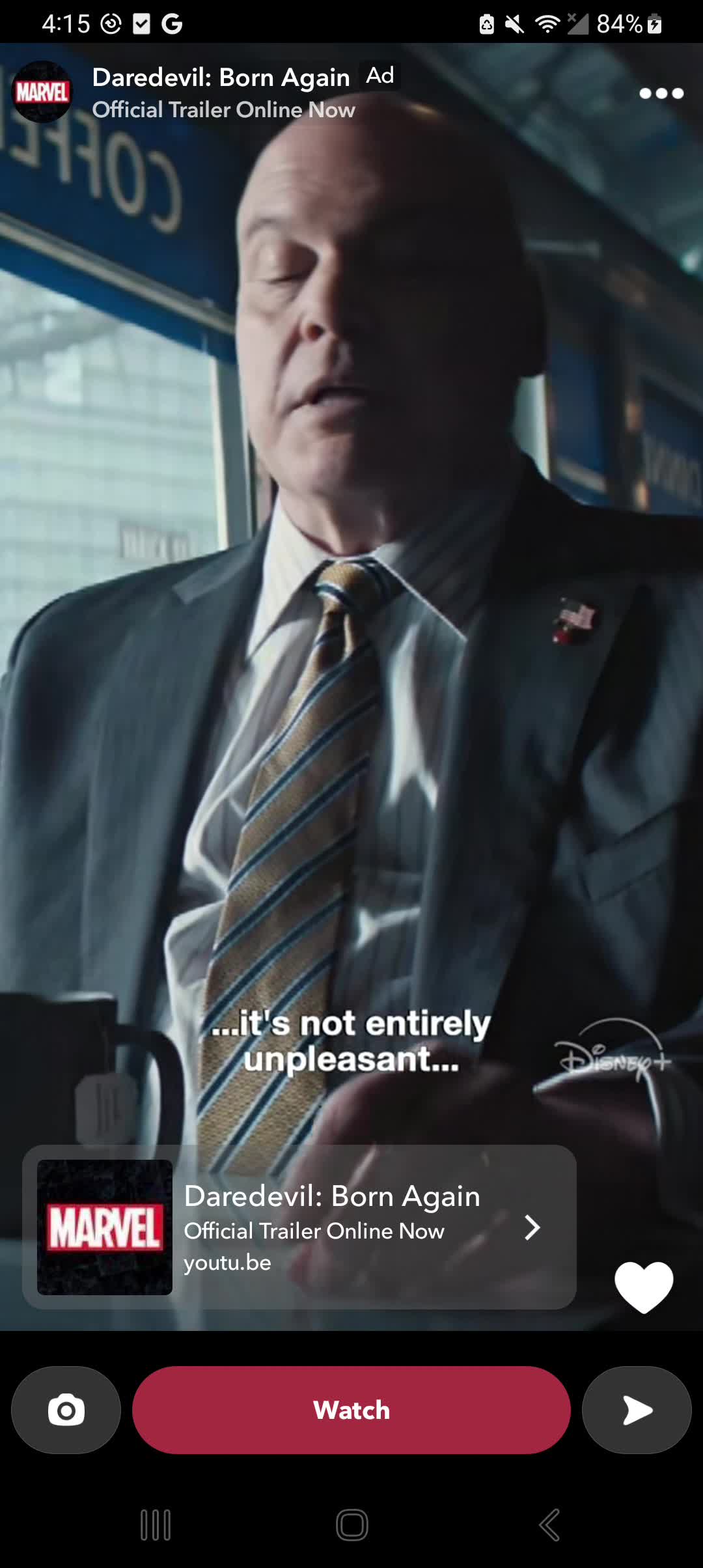 The Walt Disney Company campaigns first seen Jan 2025.