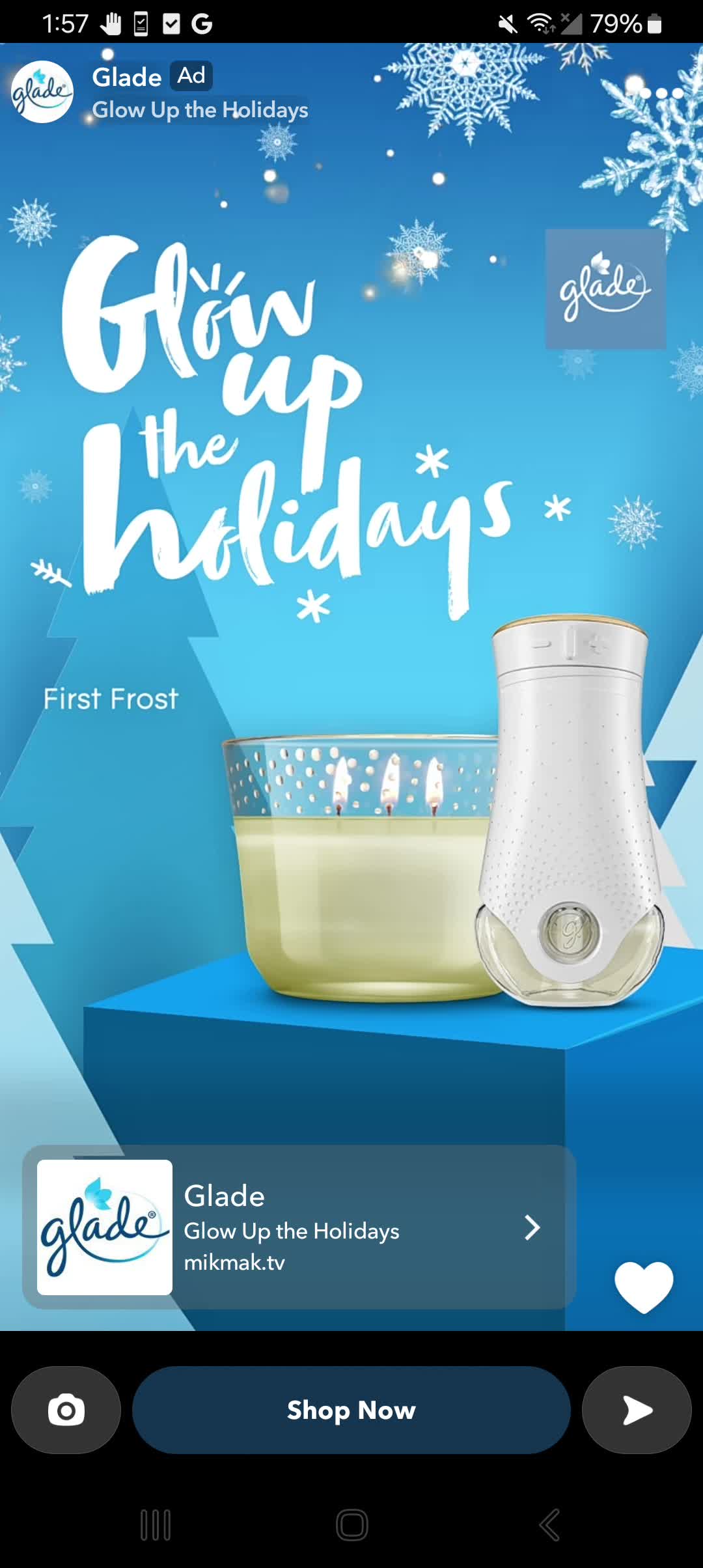 Glade campaigns first seen Nov 2024.